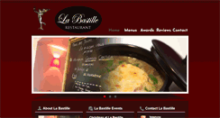 Desktop Screenshot of labastillerestaurant.com